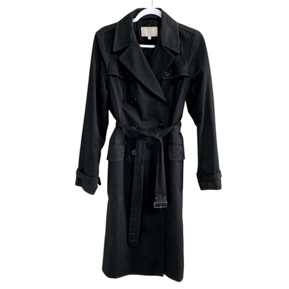 JOSEF - Black Classic Trench Coat - L - Picture 1 of 8